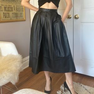STUNNING MINT BNWT TIBI LEATHER SKIRT